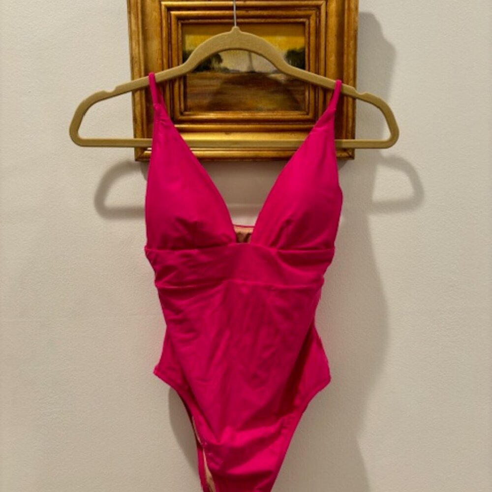 JCrew Hot Pink One Piece